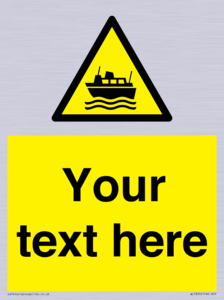 Custom warning ferries crossing vessels